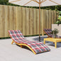 JUNG Vida Sonnenliegen-Auflage Rot Karomuster 200x70x3 cm Oxford-Gewebe