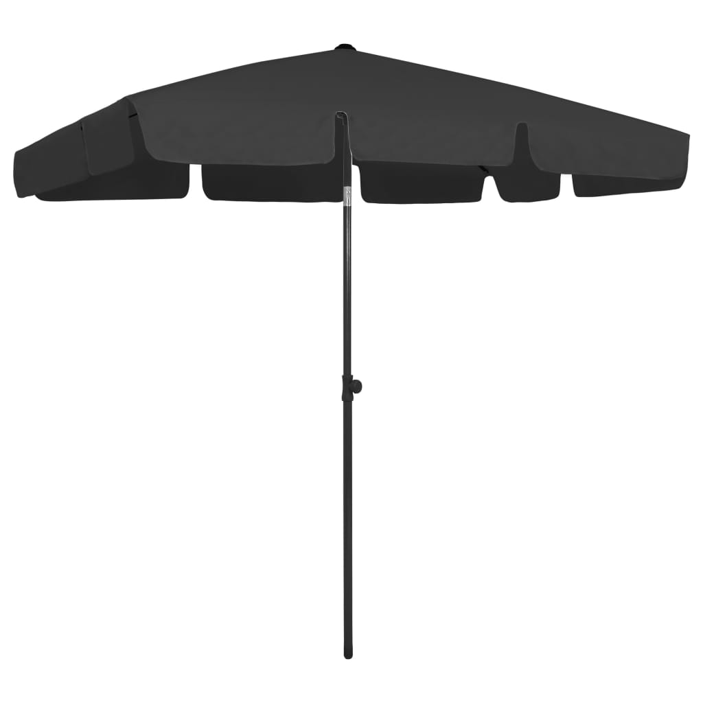 JUNG Vida Strandschirm Schwarz 200x125 cm