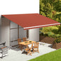 JUNG Vida Markisenbespannung Orange und Braun 6x3,5 m