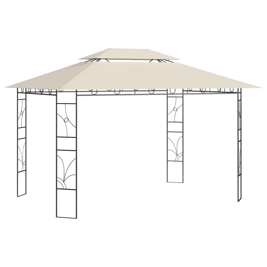 JUNG Vida Pavillon 4x3x2,7 m Creme 160 g/m²
