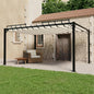 JUNG Vida Pergola mit Lamellendach 3x4 m Creme Stoff und Aluminium