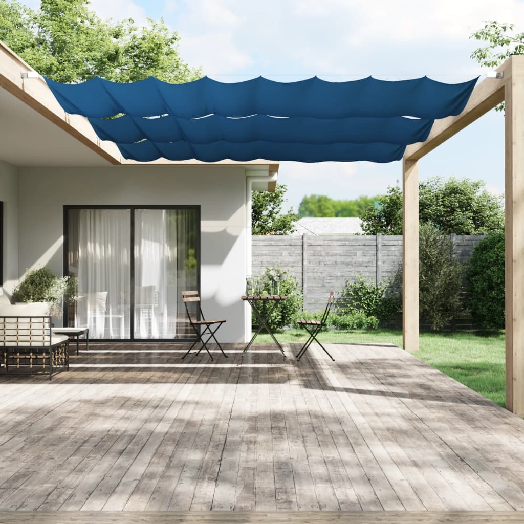 JUNG Vida Senkrechtmarkise Blau 140x420 cm Oxford-Gewebe