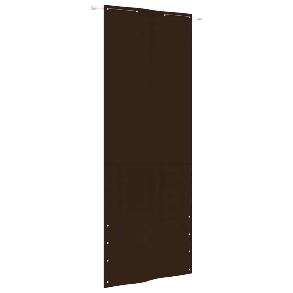 JUNG Vida Balkon-Sichtschutz Braun 80x240 cm Oxford-Gewebe