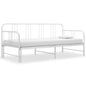 JUNG Vida Ausziehsofa Bettgestell Weiß Metall 90x200 cm