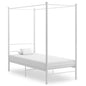 JUNG Vida Himmelbett Weiß Metall 100x200 cm