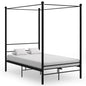 JUNG Vida Himmelbett Schwarz Metall 140x200 cm