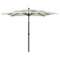 JUNG Vida Sonnenschirm mit Aluminium-Mast 3-lagig Sandfarben 2,5x2,5 m