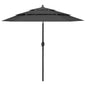 JUNG Vida Sonnenschirm mit Aluminium-Mast 3-lagig Anthrazit 2,5 m