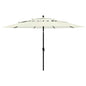 JUNG Vida Sonnenschirm mit Aluminium-Mast 3-lagig Sandfarbe 3,5 m