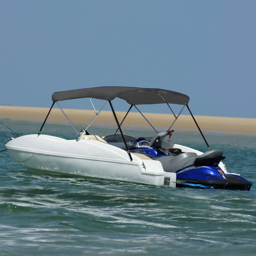JUNG Vida 3-Bow Bimini Top Anthrazit 183x160x137 cm