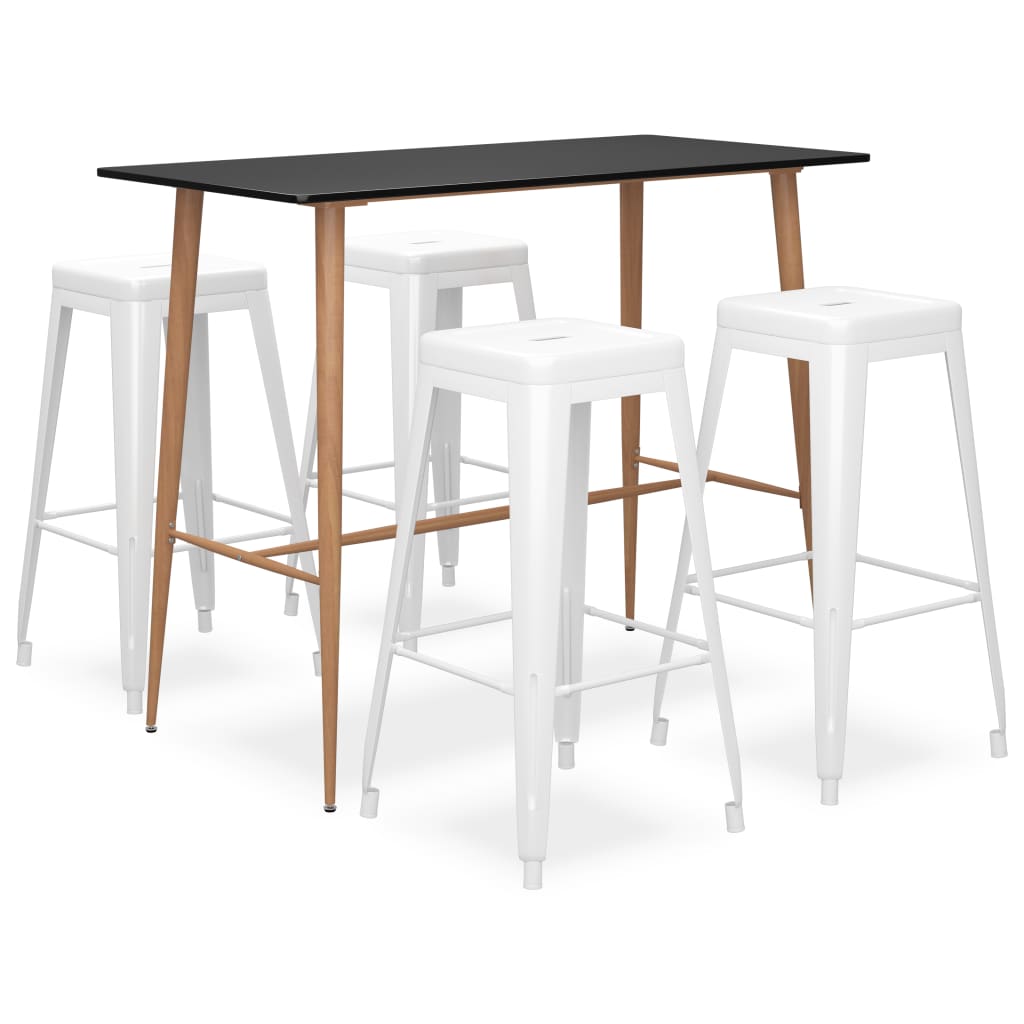JUNG Vida 5-tlg. Bar-Set Schwarz und Weiß