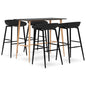 JUNG Vida 5-tlg. Bar-Set Schwarz