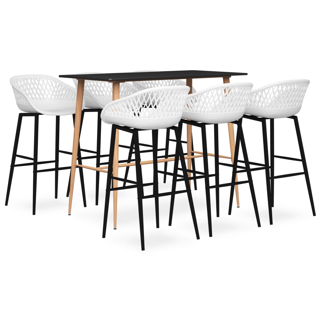 JUNG Vida 7-tlg. Bar-Set Schwarz und Weiß