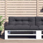 JUNG Vida Palettenkissen Anthrazit 120x40x12 cm Stoff