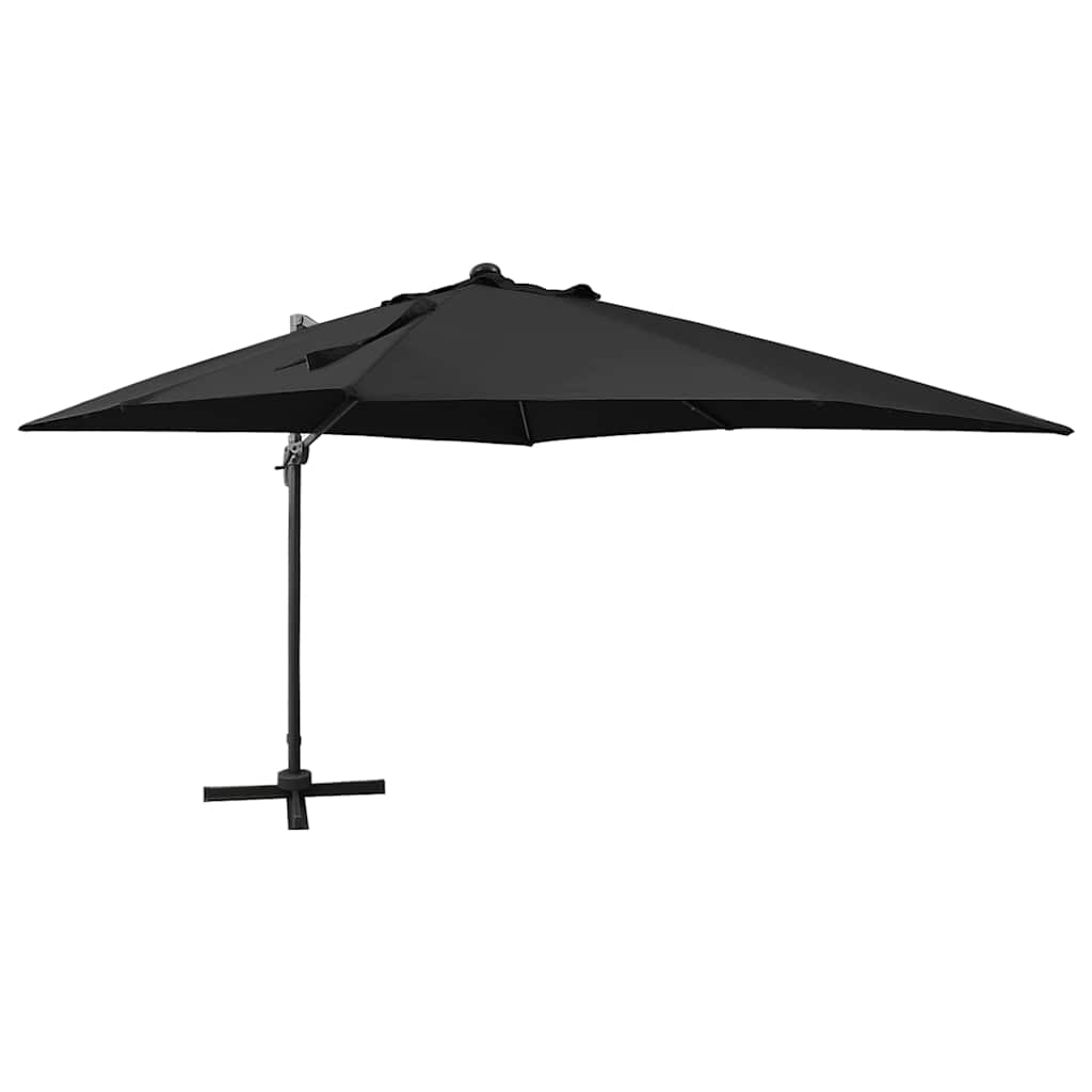 JUNG Vida Ampelschirm mit LED-Beleuchtung 300 cm Schwarz