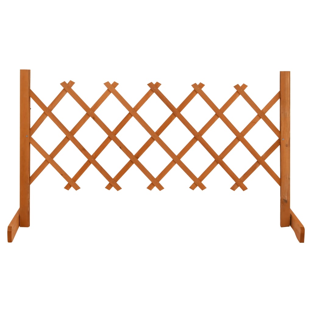 JUNG Vida Garten-Rankzaun Orange 120x60 cm Massivholz Tanne