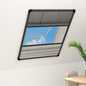 JUNG Vida Insektenschutz-Plissee für Fenster Alu 80x120 cm mit Jalousie