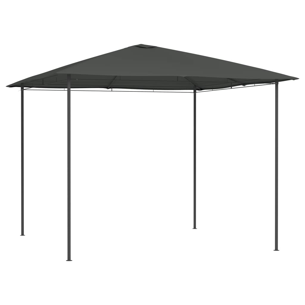 JUNG Vida Pavillon 3x3x2,6 m Anthrazit 160 g/m²