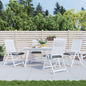 JUNG Vida Stuhlkissen 4 Stk. Grau 50x50x7 cm Oxford-Gewebe