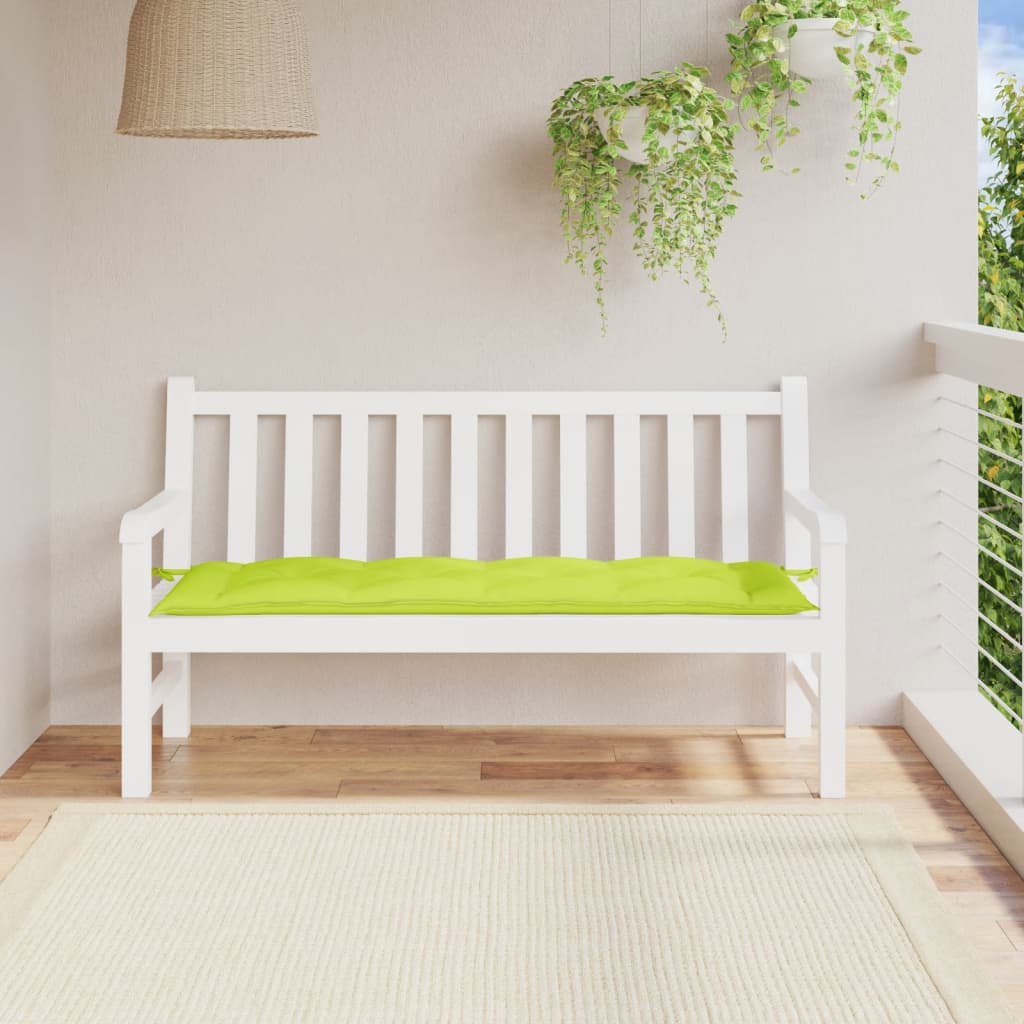 JUNG Vida Gartenbank-Auflage Hellgrün 150x50x7 cm Oxford-Gewebe