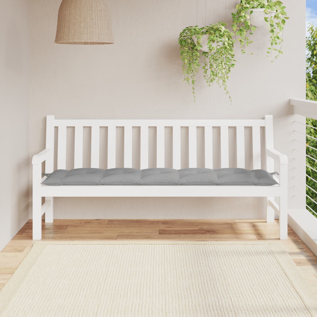 JUNG Vida Gartenbank-Auflage Grau 180x50x7 cm Oxford-Gewebe
