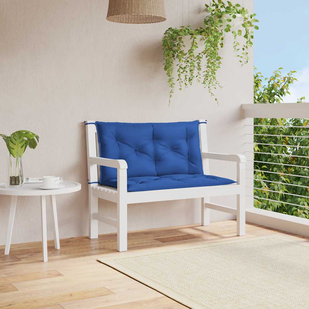 JUNG Vida Gartenbank-Auflage Blau 100x(50+50)x7 cm Oxford-Gewebe