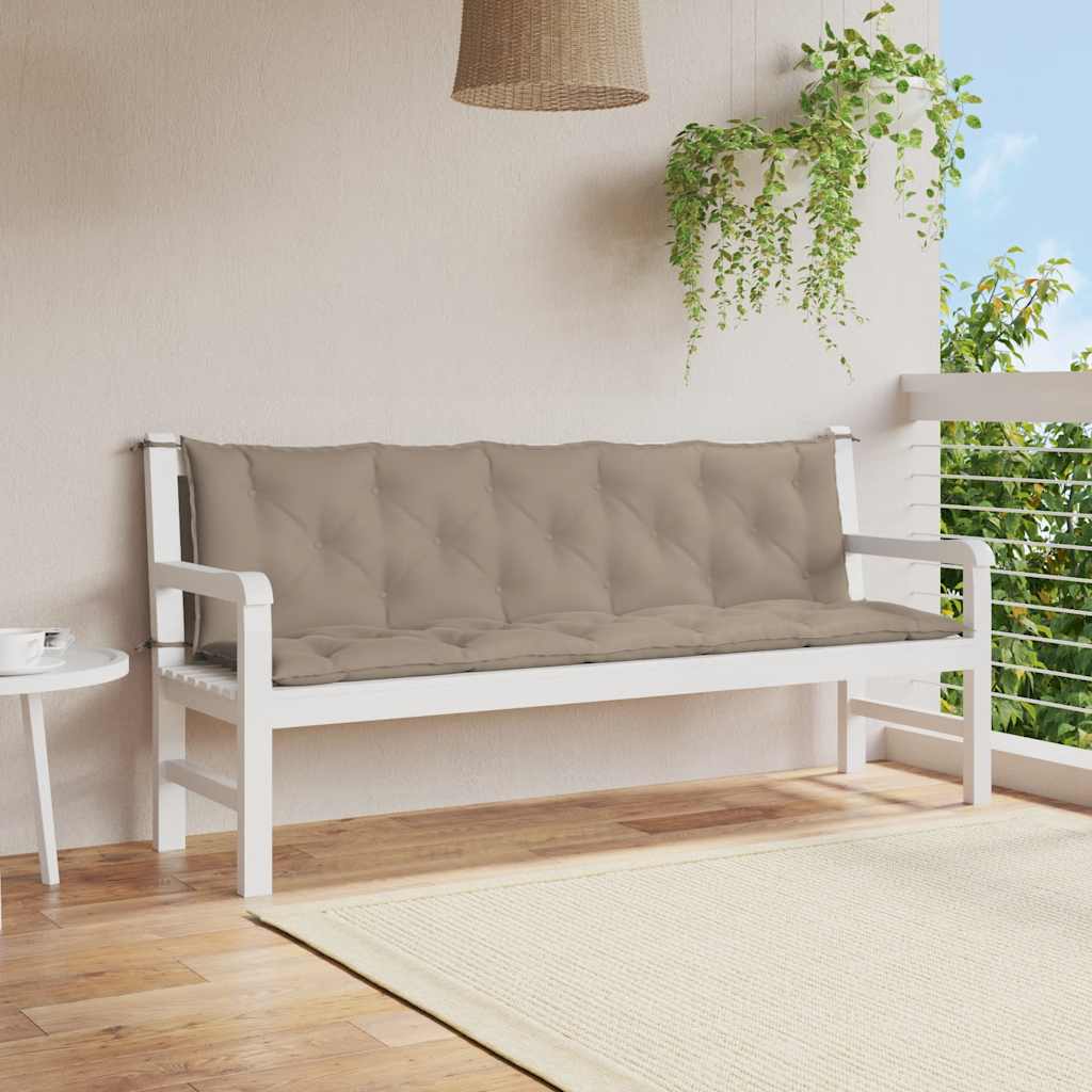JUNG Vida Gartenbank-Auflage Taupe 180x(50+50)x7 cm Oxford-Gewebe