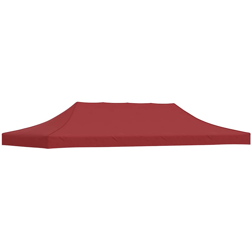 JUNG Vida Partyzelt-Dach 6x3 m Burgunderrot 270 g/m²