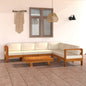 JUNG Vida 7-teiliges Garten-Lounge-Set mit Kissen 100 x 60 cm Akazienholz
