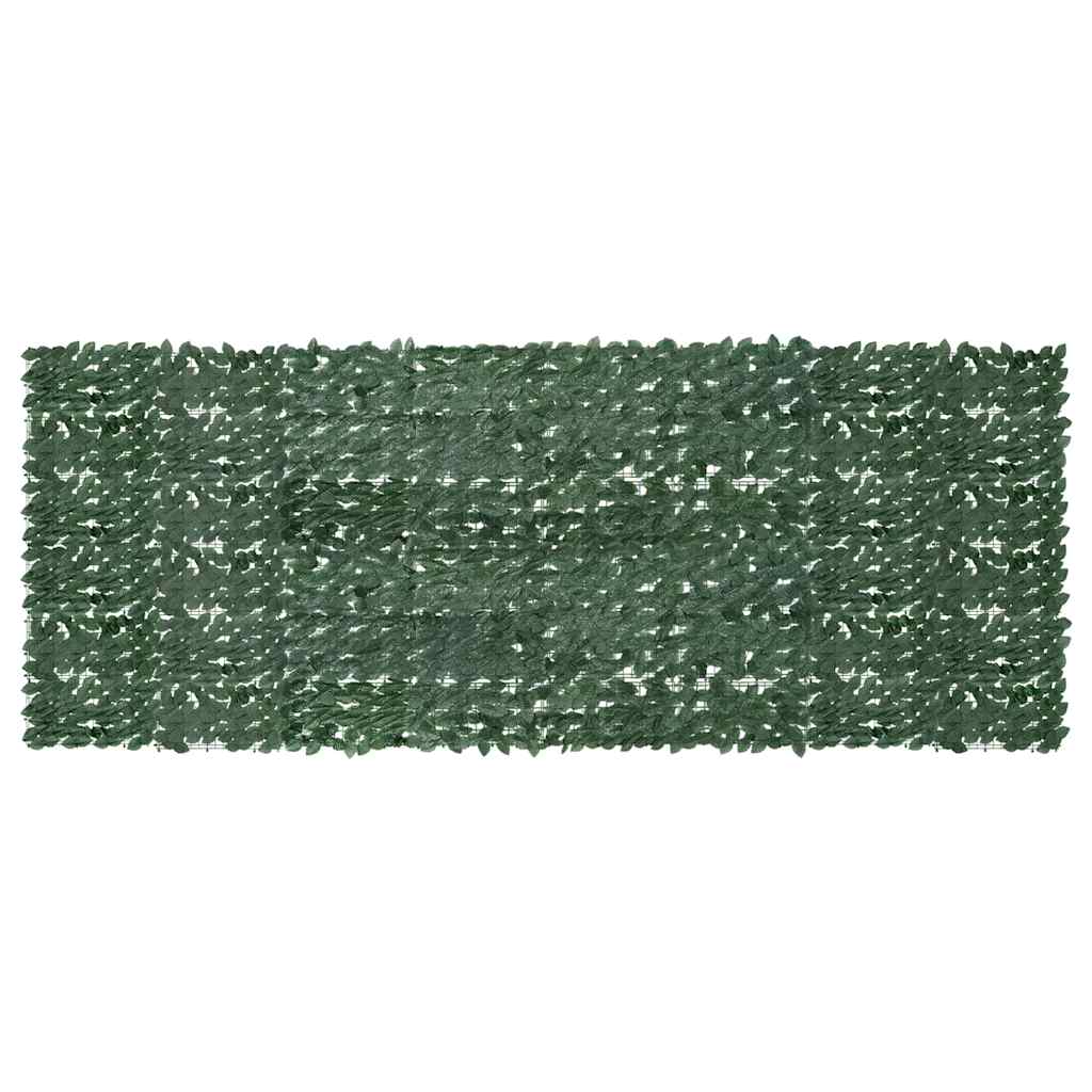 JUNG Vida Balkon-Sichtschutz mit Dunkelgrünen Blättern 400x150 cm