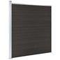 JUNG Vida Zaunelement WPC 175x186 cm Schwarz