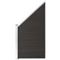 JUNG Vida Zaunelement WPC 95x(105-180) cm Schwarz