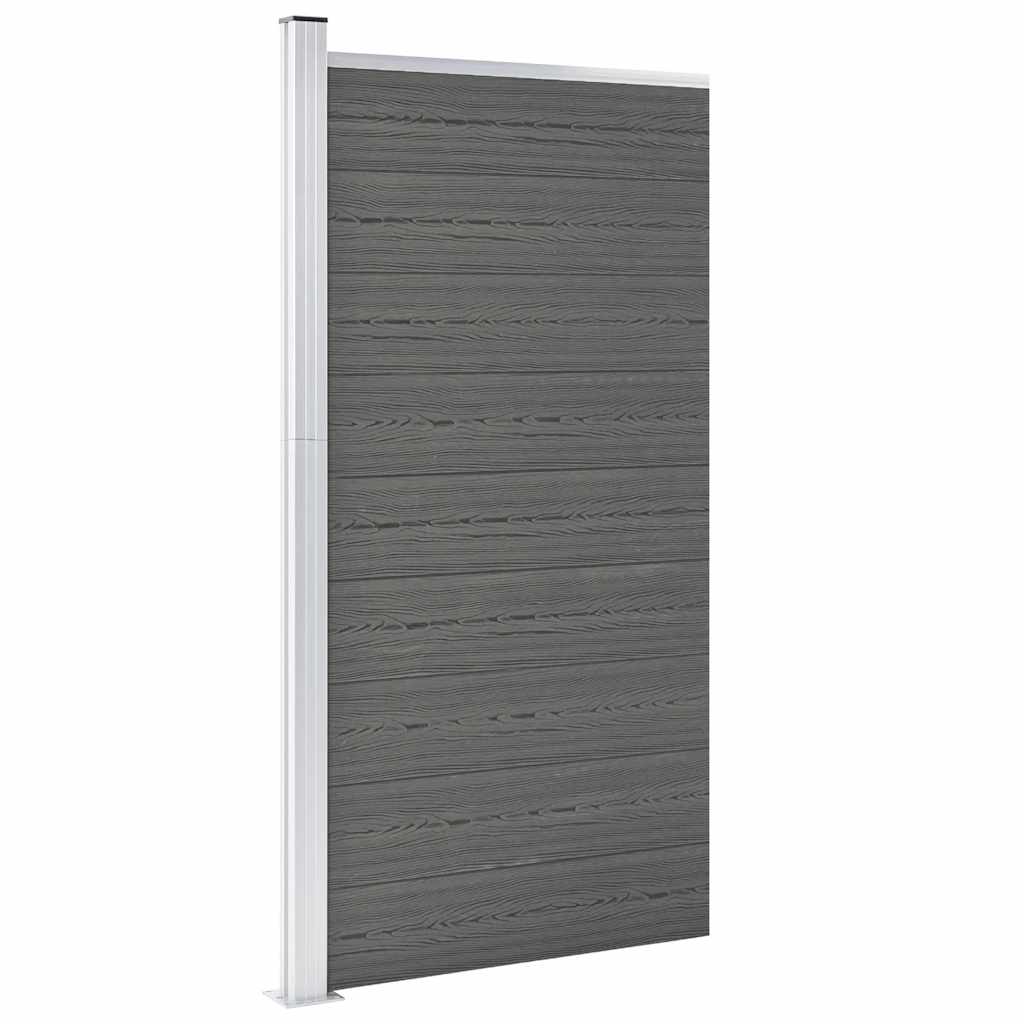 JUNG Vida Zaunelement WPC 95x186 cm Grau