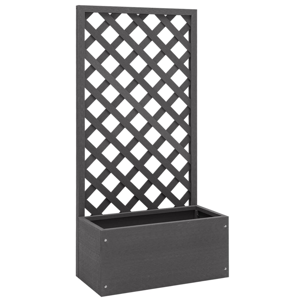 JUNG Vida Blumenkasten mit Rankgitter 65x30x135 cm WPC