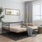 JUNG Vida Ausziehsofa Bettgestell Schwarz Metall 90x200 cm