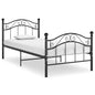 JUNG Vida Bett Schwarz Metall 100x200 cm