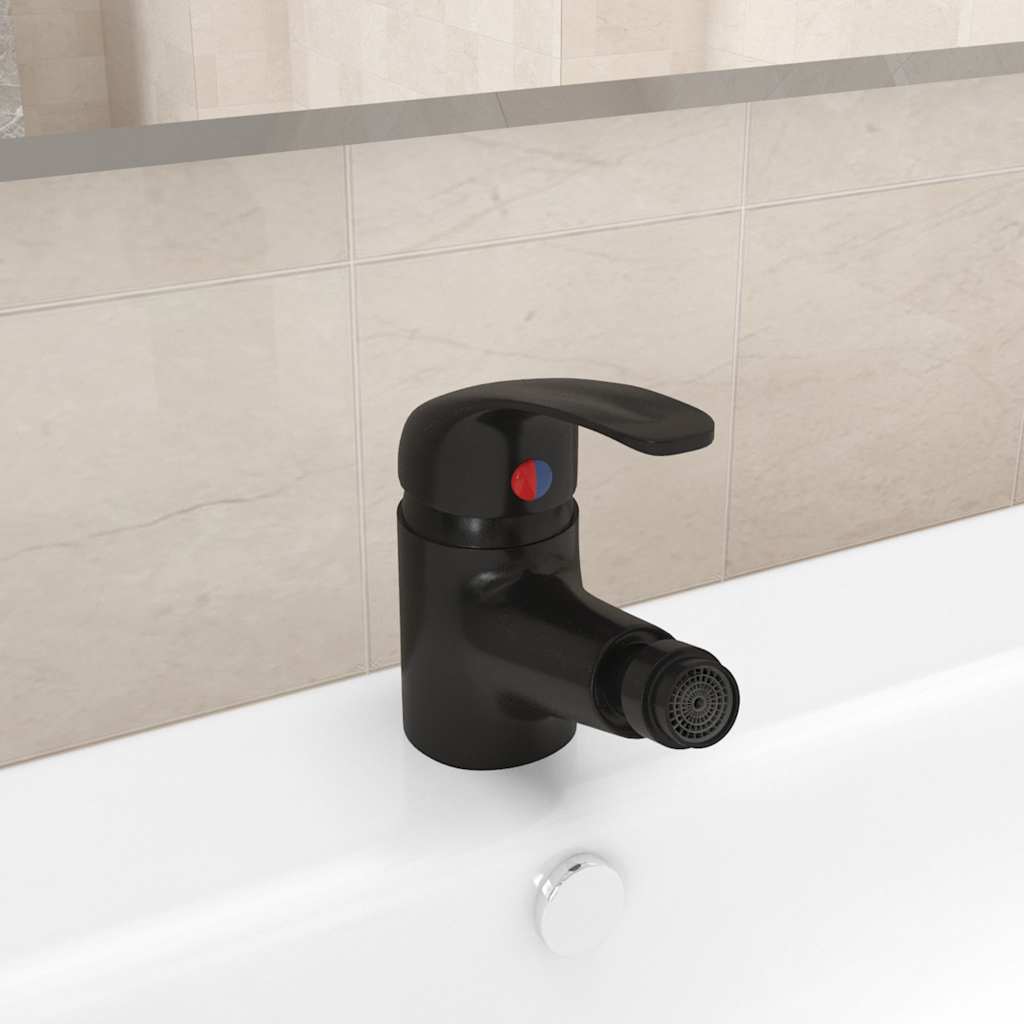 JUNG Vida Badezimmer Bidet Mischbatterie Schwarz 13x12 cm