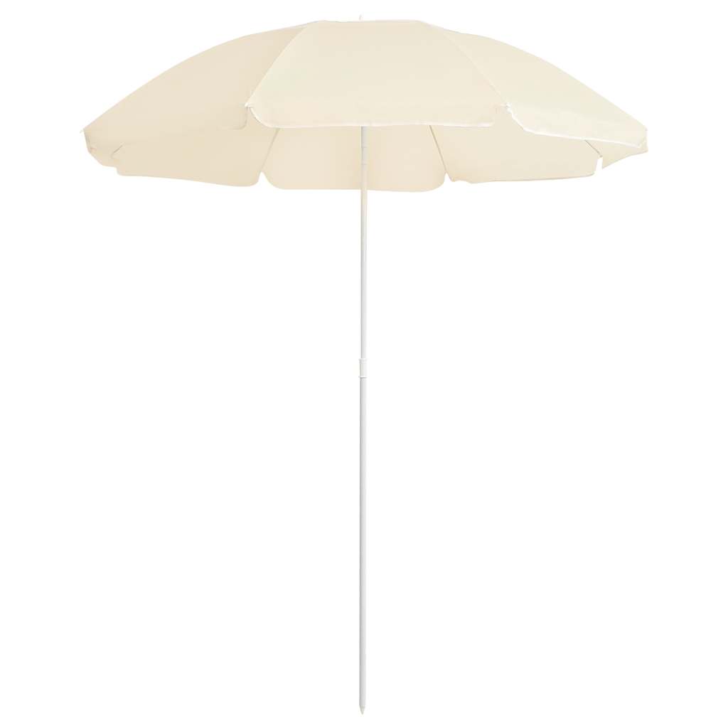 JUNG Vida Sonnenschirm mit Stahlmast Sandfarbe 180 cm