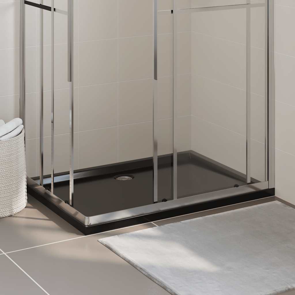 JUNG Vida Duschtasse ABS Rechteckig Schwarz 80x120 cm