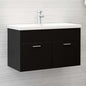 JUNG Vida Waschbeckenunterschrank Schwarz 80x38,5x46 cm Holzwerkstoff
