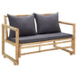JUNG Vida Gartenbank mit Kissen 115 cm Bambus