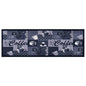 JUNG Vida Küchenteppich Waschbar Kaffee Blau 60x300 cm