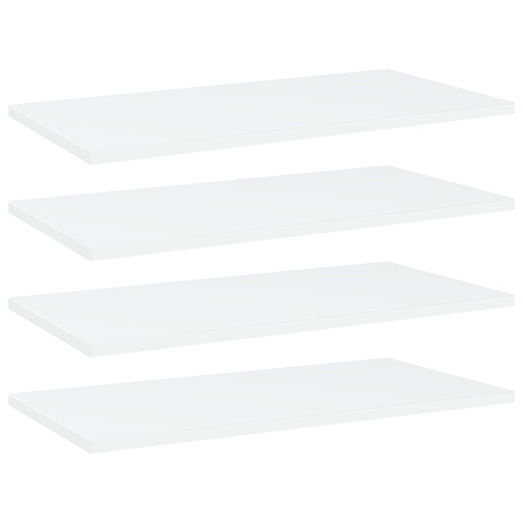 JUNG Vida Bücherregal-Bretter 4 Stk. Weiß 60x30x1,5 cm Holzwerkstoff