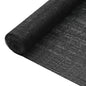 JUNG Vida Zaunblende Schwarz 1,8x25 m HDPE 75 g/m²
