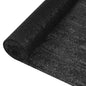 JUNG Vida Zaunblende Schwarz 1,2x10 m HDPE 195 g/m²