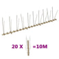 JUNG Vida 20-tlg. Vogelabwehr-Spikes-Set 10 m Kunststoff 2-reihig