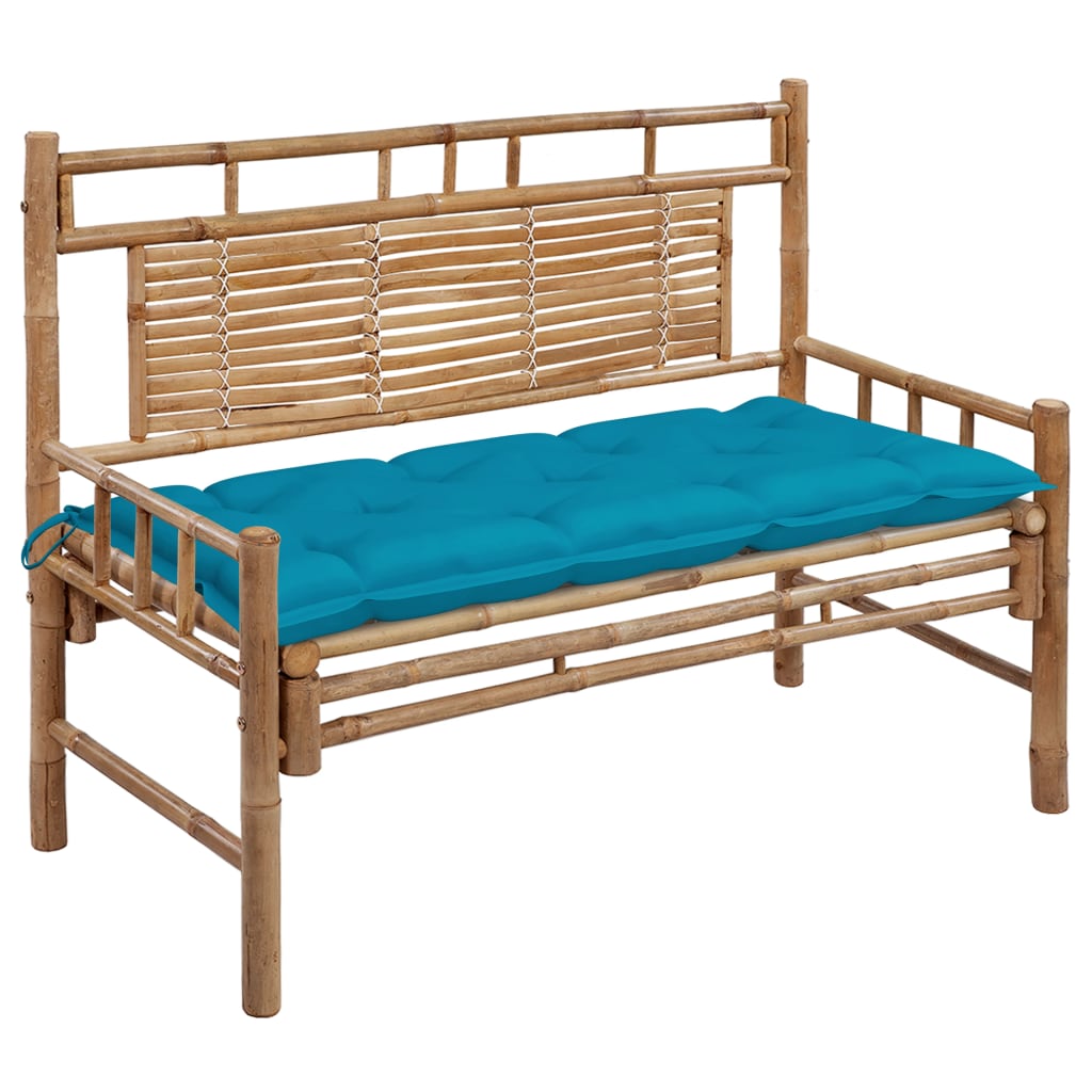 JUNG Vida Gartenbank mit Auflage 120 cm Bambus