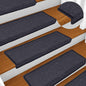 JUNG Vida Stufenmatten 15 Stk. 65 x 21 x 4 cm Dunkelgrau und Blau Rechteckiger Rand