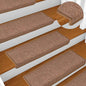 JUNG Vida Stufenmatten 15 Stk. 65x21x4 cm Braun Rechteckiger Rand