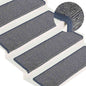 JUNG Vida Stufenmatten 15 Stk. 65 x 21 x 4 cm Hellgrau und Blau Rechteckiger Rand